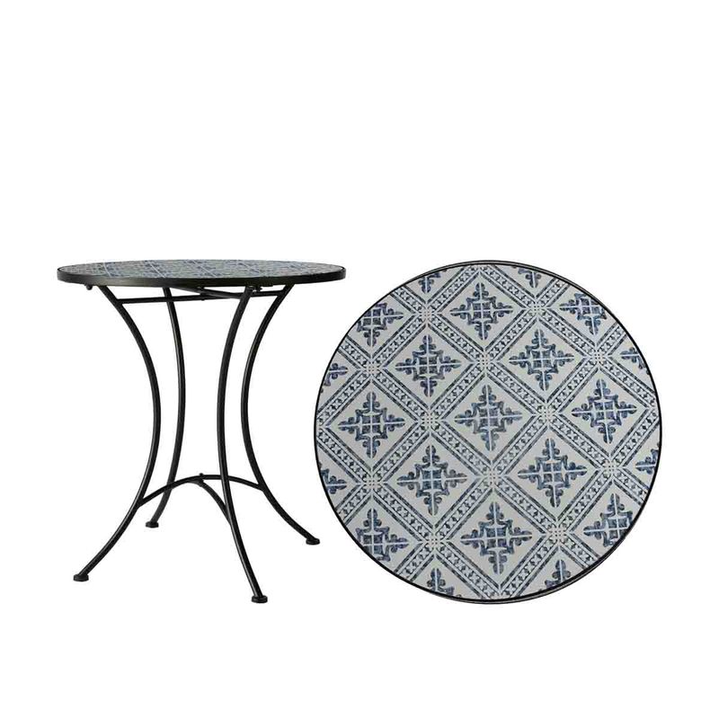 Venice Bord, hvit/blå