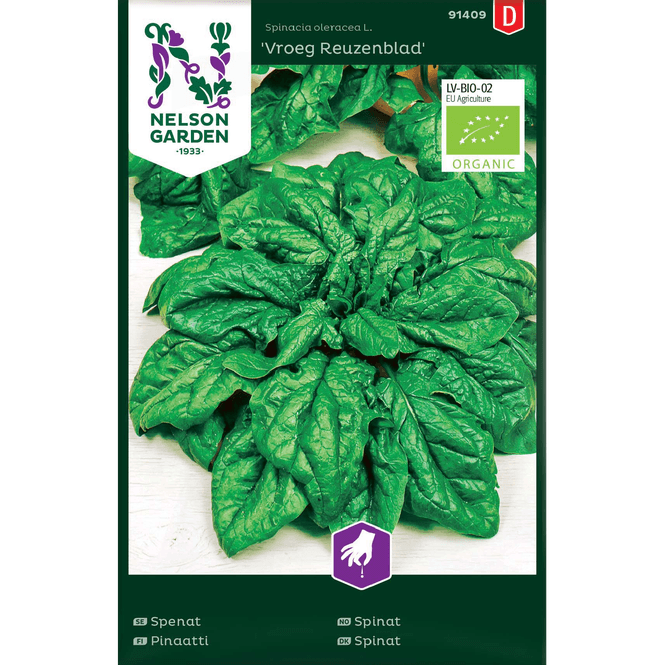 Hovedbilde Spinat 'Vroeg Reuzenblad' økologisk 