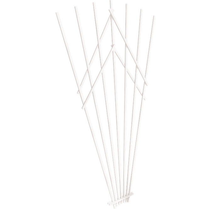Hovedbilde Espailer i tre, 'Solfjær' hvit 200 cm
