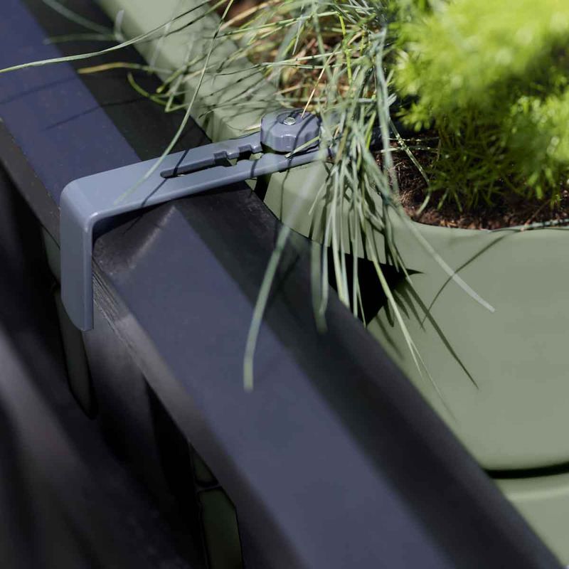 Balkongkasse Greenville, med vanndepot, antrasitt